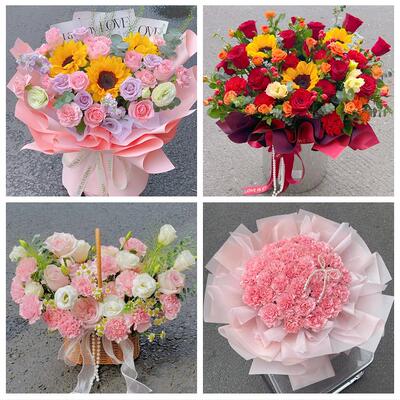 母亲节送妈妈康乃馨花束广东潮州市湘桥区潮安区饶平县同城鲜花店