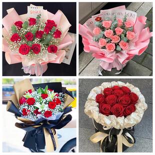 邢台市广宗平乡县威县清河县同城鲜花店女神节玫瑰花束送老婆女友