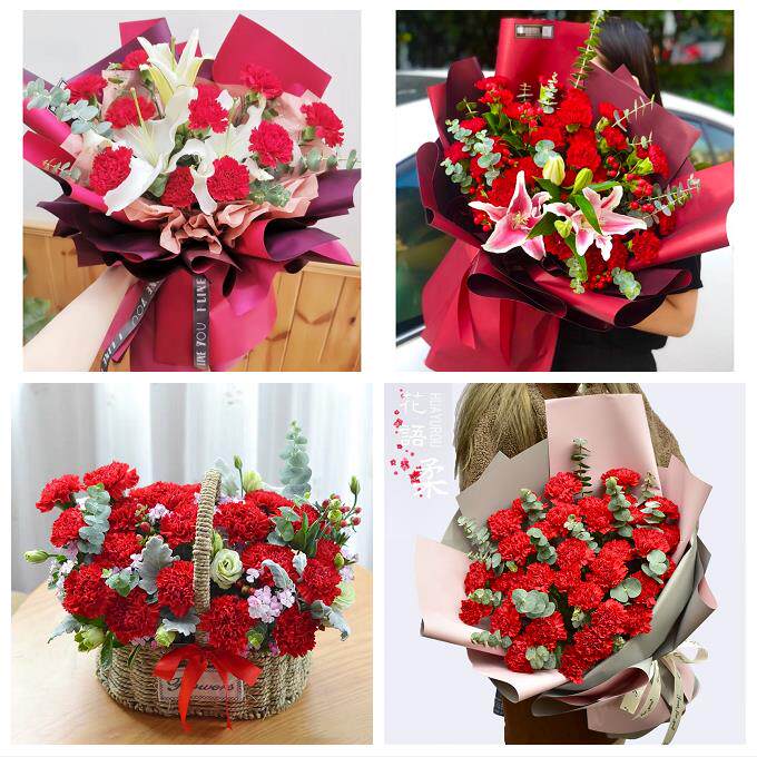 锦州市黑山县义县凌海北镇市同城鲜花店38女王节康乃馨送妈妈婆婆