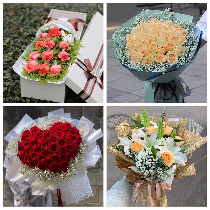 北京市房山区城关新镇向阳街道同城鲜花店送11朵33枝玫瑰表白女友