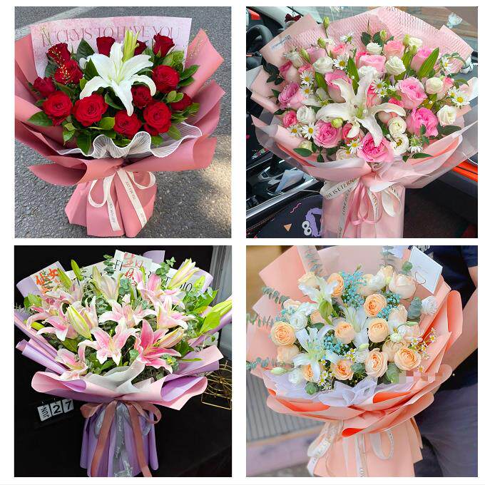 北京市大兴区魏善庄镇长子营镇同城鲜花店送玫瑰百合花束老婆生日