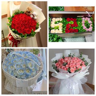 江西抚州市临川区东乡区南城县同城鲜花店送11朵33枝玫瑰表白女友