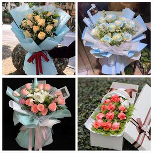 黑龙江绥化市安达市肇东海伦市同城鲜花店送11朵33枝玫瑰表白女友