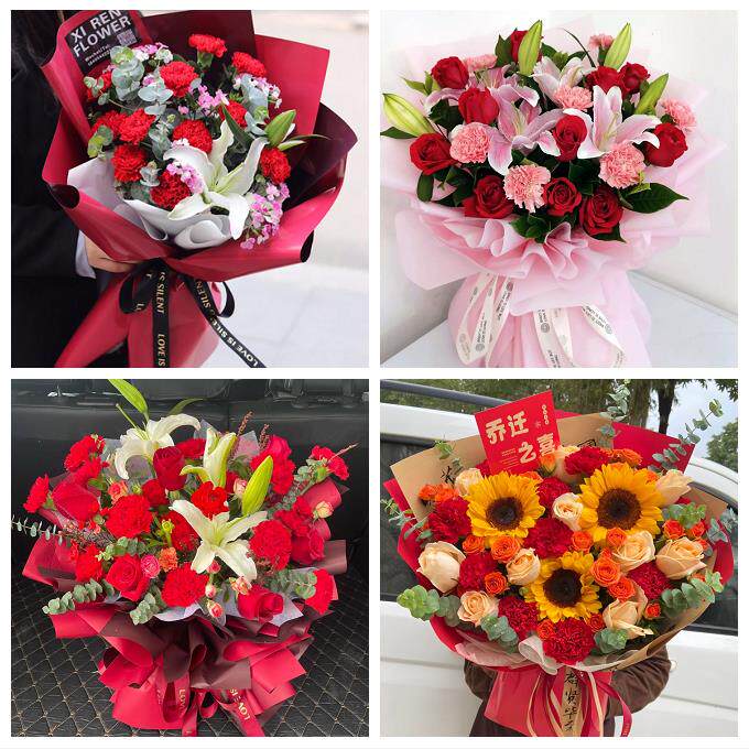 锦州市黑山县义县凌海北镇市同城鲜花店订康乃馨送长辈生日看病人