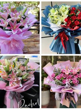 上海市浦东新区三林惠南周浦同城鲜花店订玫瑰百合送女友老婆生日