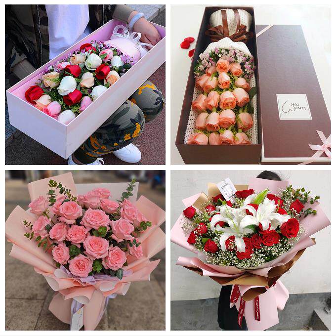 送厦门市思明区海沧区湖里区同城鲜花店情人节送老婆玫瑰表白女友