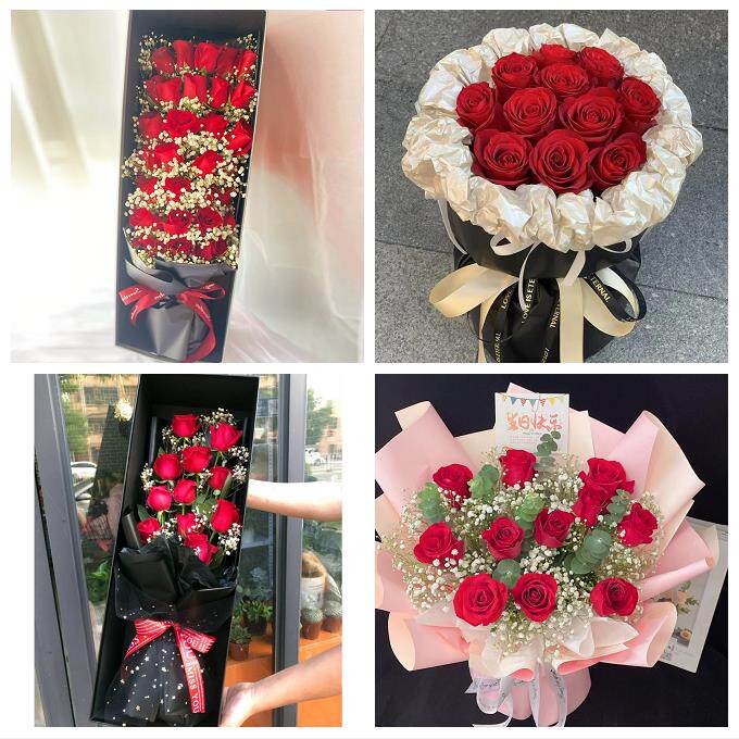 雅安市雨城名山区荥经汉源县同城鲜花店女神节玫瑰花束送老婆女友