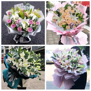 郑州市荥阳新密市新郑登封市同城鲜花店订玫瑰百合送女友老婆生日