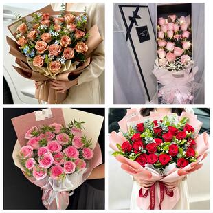 河南濮阳市华龙区清丰县南乐县同城鲜花店七夕玫瑰花束送女友老婆