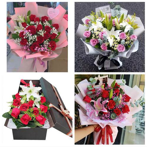 送开封市通许县尉氏县兰考县同城鲜花店订玫瑰百合送女友老婆生日