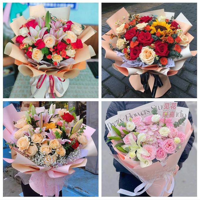 佳木斯市向阳前进东风区郊区同城鲜花店玫瑰向日葵绣球送朋友生日