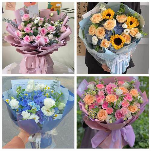 漳州市漳浦诏安长泰县东山县同城鲜花店玫瑰向日葵绣球送朋友生日