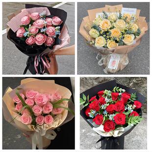 北京市东城区东华门景山交道口鲜花店同城配送女朋友情人节红玫瑰