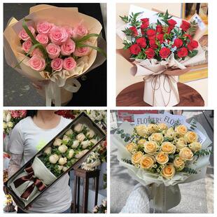 山东威海环翠文登区荣成乳山市鲜花店同城配送女朋友情人节红玫瑰