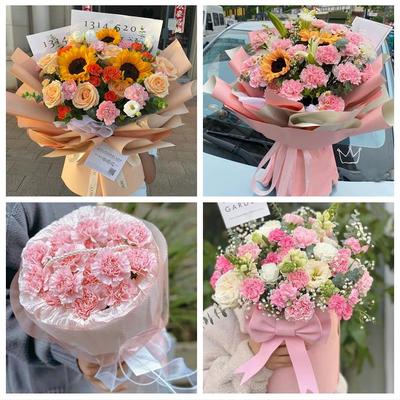 淮北市杜集相山烈山区濉溪县同城鲜花店订康乃馨送长辈生日看病人