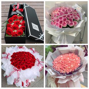 大同市城区矿区南郊区新荣区同城鲜花店情人节送老婆玫瑰表白女友