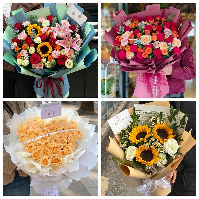 抚州市溪县资溪县东乡广昌县同城鲜花店送男士朋友向日葵玫瑰花束