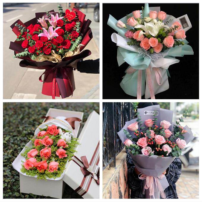 广东深圳市光明区光明公明新湖同城鲜花店送11朵33枝玫瑰表白女友