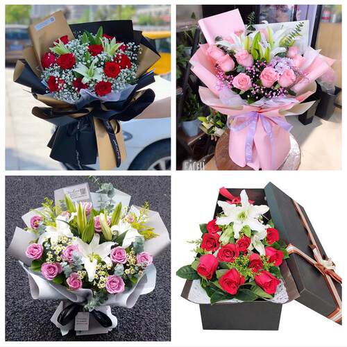 石家庄市高邑县深泽县赞皇县同城鲜花店订玫瑰百合送女友老婆生日