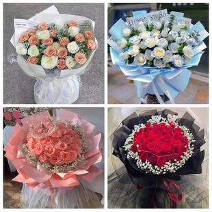 甘肃平凉市崆峒区泾川县华亭市同城花店订38玫瑰鲜花送老婆女朋友