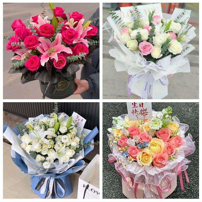 长治市城区郊区长治县襄垣县同城鲜花店玫瑰向日葵绣球送朋友生日