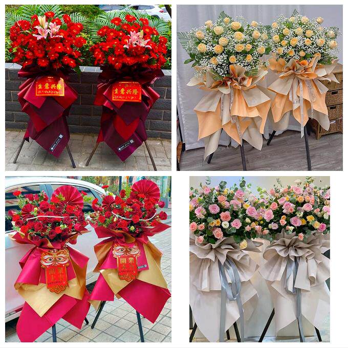 郑州市荥阳新密市新郑登封市鲜花店同城配送大麦开业花篮公司乔迁