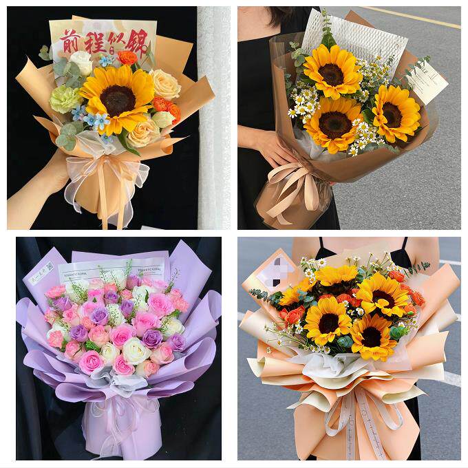 向日葵玫瑰混搭花束送朋友送遵义市习水县赤水市仁怀市同城鲜花店