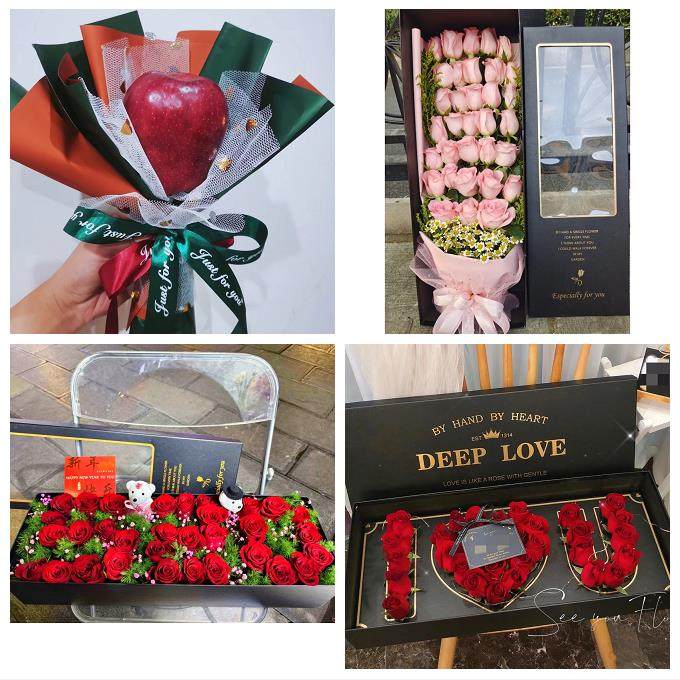 四川宜宾市江安长宁县高县珙县同城鲜花店圣诞平安夜玫瑰花束礼盒