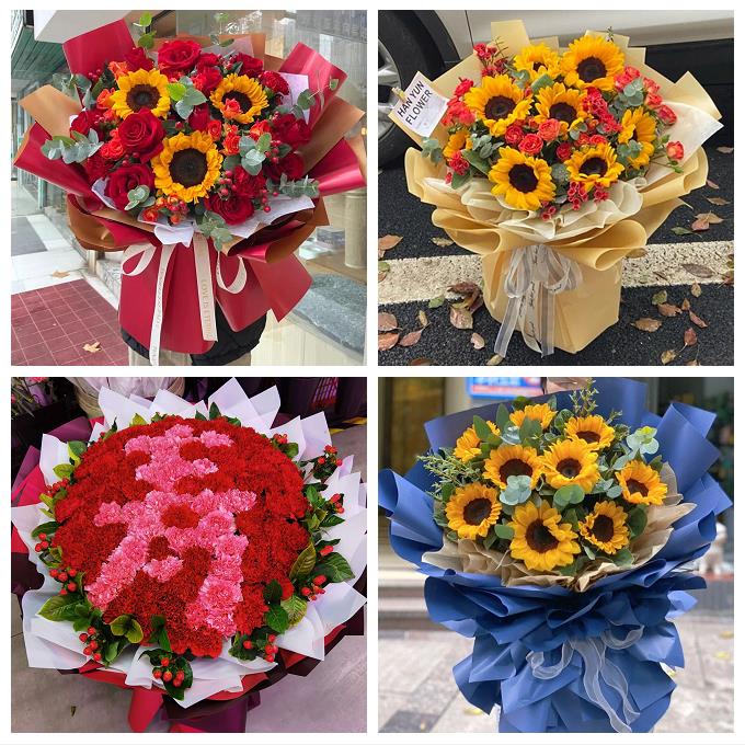 湘潭市易俗河镇湘乡市韶山市鲜花店同城配送老师长辈向日葵康乃馨