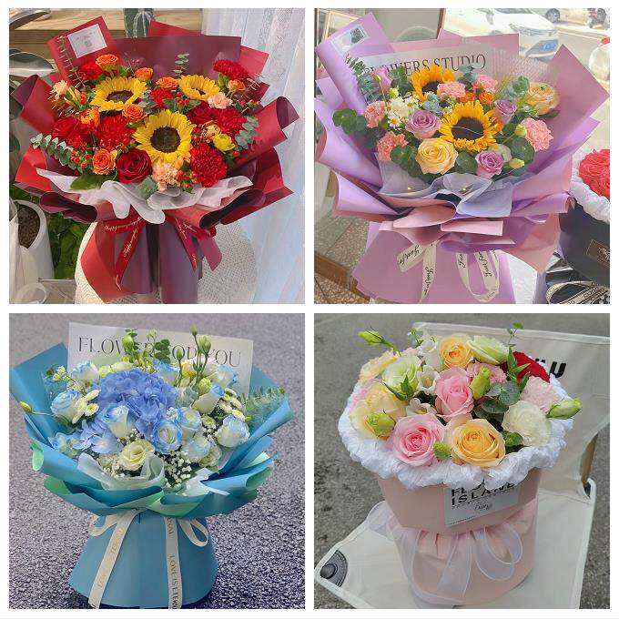 江西抚州市黎川南丰崇仁乐安县同城鲜花店向日葵玫瑰混搭生日花束