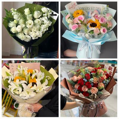 向日葵玫瑰混搭花束送朋友忻州市繁峙宁武静乐县神池县同城鲜花店