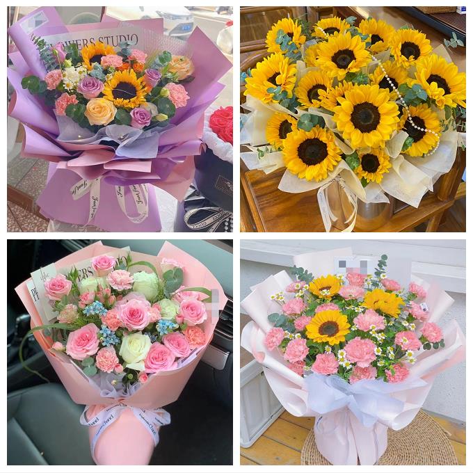 北京石景山区广宁五里坨鲁谷同城鲜花店订教师节花束送康乃馨百合