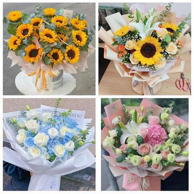 南阳西峡镇平内乡淅川社旗县同城鲜花店玫瑰混搭花束配送领导女友