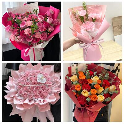 黔西南州兴义市兴仁县普安县同城鲜花店配送母亲节康乃馨百合花束