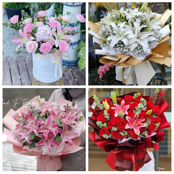 贵阳市白云区观山湖区开阳县同城鲜花店送闺蜜女朋友百合玫瑰花束