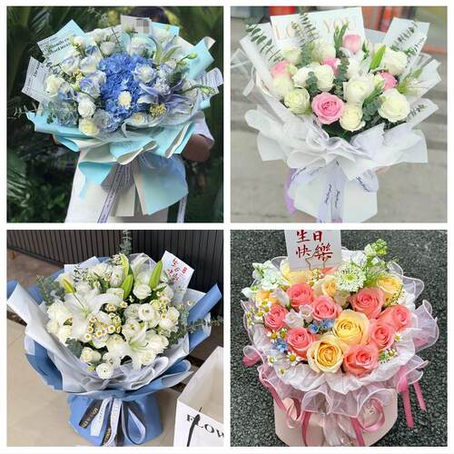 送宁波市余姚市慈溪市奉化市同城鲜花店玫瑰向日葵绣球送朋友生日