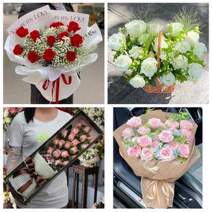 山西晋中市榆次区榆社县左权县鲜花店同城配送女朋友情人节红玫瑰