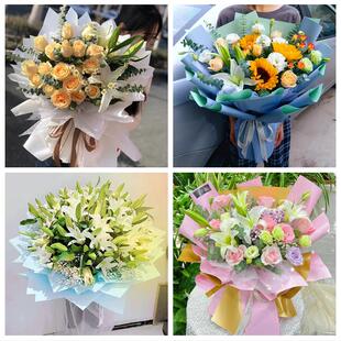 送西宁市大通县湟中县湟源县同城鲜花店订玫瑰百合送女友老婆生日