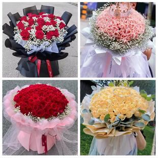 陕西渭南临渭华州区韩城华阴市同城鲜花店订情人节玫瑰送女友老婆