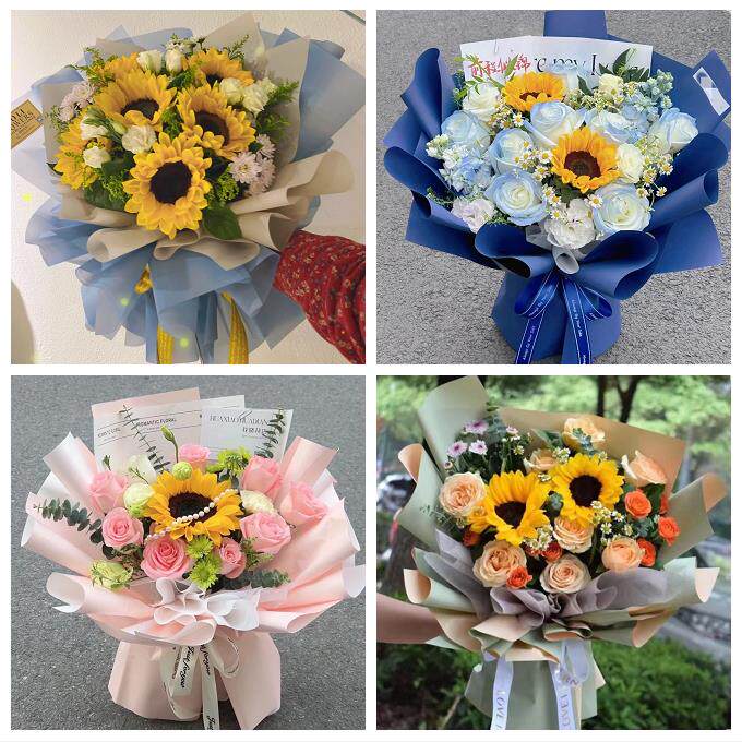 湖南衡阳市蒸湘区南岳区衡阳县同城鲜花店学生高考向日葵玫瑰花束
