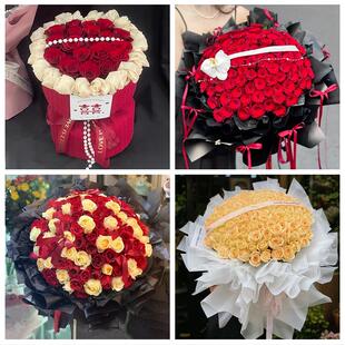 宁夏省固原市原州区西吉隆德县鲜花店同城配送女朋友情人节红玫瑰