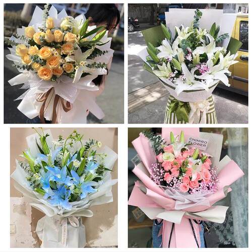 天水市甘谷县武山县张家川县同城鲜花店订玫瑰百合送女友老婆生日