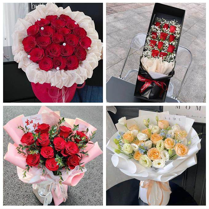 广东省佛山市三水区高明区附近同城鲜花店圣诞平安夜玫瑰花束礼盒