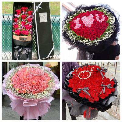 石家庄市高邑县深泽县赞皇县同城鲜花店订520玫瑰表白女友送老婆