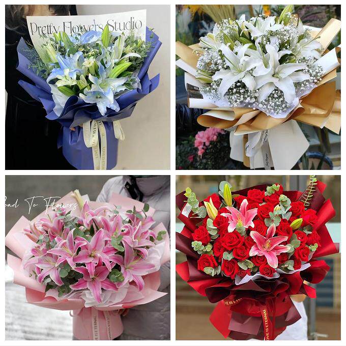 洛阳市老城西工区瀍河涧西区同城鲜花店送闺蜜女朋友百合玫瑰花束