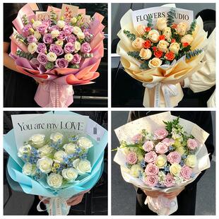 广东潮州市湘桥区潮安区饶平县同城鲜花店老婆女友生日送玫瑰表白