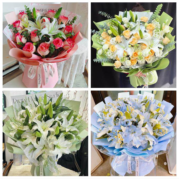 北京市房山区窦店石楼镇长阳镇同城鲜花店送玫瑰百合花束老婆生日