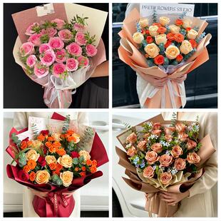 重庆市涪陵区敦仁崇义荔枝街道同城鲜花店七夕玫瑰花束送女友老婆