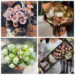 湖南怀化市辰溪县溆浦县会同县鲜花店同城配送女朋友情人节红玫瑰