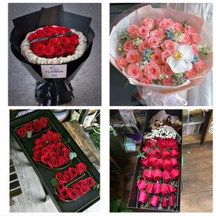 成都市新津县简阳市都江堰市同城鲜花店情人节送老婆玫瑰表白女友